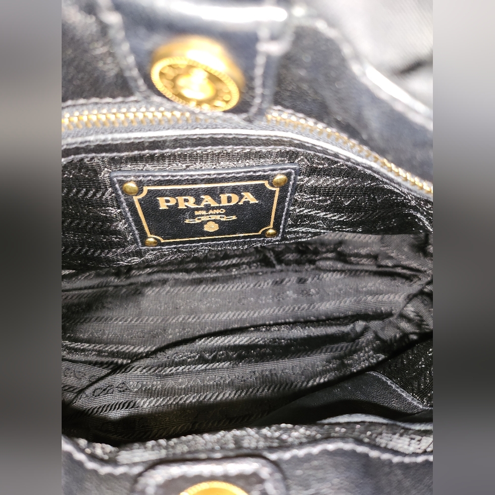 Prada Python Print Nylon Crossbody Handbag - image 3